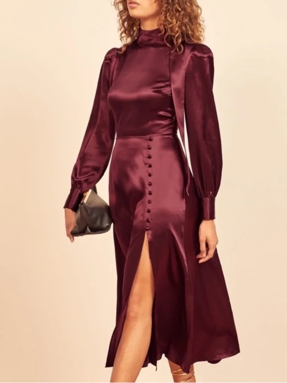 Reformation Maple dress Plum